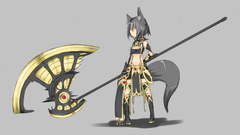 Nekomimi anime girls Shirogane