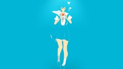 neon genesis evangelion ayanami rei blue heart Anime cyan hair