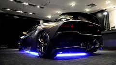 Neon Lamborghini noen purple