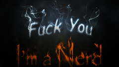 Nerd Typography fuck you
