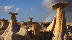 New mexico rock formations badlands
