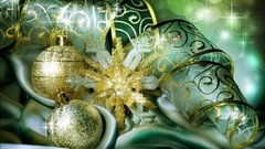 New year Christmas Ribbons ornaments happy new year Christmas 