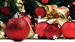 New year Christmas Ribbons ornaments happy new year Christmas 