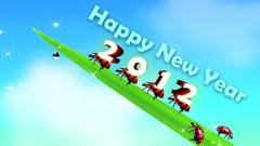 New year insects funny numbers happy new year ladybirds 