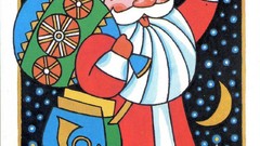 New year USSR 1988 postcards