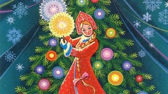 New year USSR postcards 1981