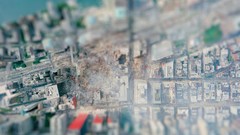New york city tilt-shift ground zero