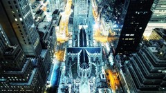 New york city York city night St. Patrick's Cathedral