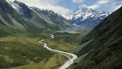 New Zealand mount national park valleys hooker