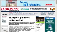 Newspaper web browser Swedish internet explorer screenshots