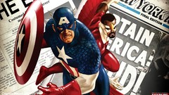 Newspapers widescreen captain america marvel comics Falcon 