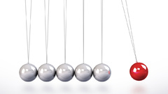 Newtons cradle current post