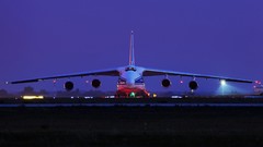 Night Aircraft transportation AN-124 Russian Air Force Russians
