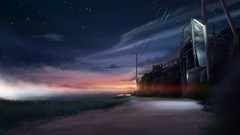 Night Anime countryside