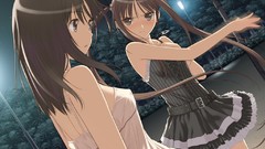 Night Anime tears dress fault anime girls black hair tony taka 