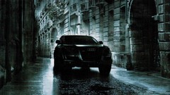 Night Audi arch roads buildings cities streets night street 