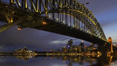 Night Australia Bridges sydney harbour bridge