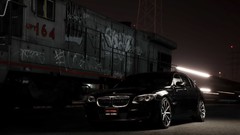 Night black cars BMW BMW 5 Series