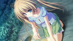 Night brown anime girls suzukaze no melt hisagihara ui game cg 
