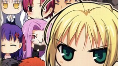 Night Chibi saber fate stay night matou sakura tohsaka rin 