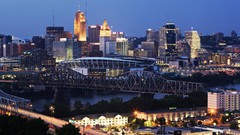 Night Cincinnati night city cities cityscapes