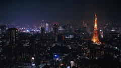 Night cityscapes eifel tower