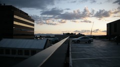 Night clouds black and white light children family silhouettes 