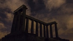 Night clouds edinburgh long exposure Calton Hill The Acropolis 