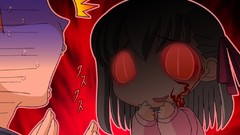 Night dark Anime red eyes matou sakura emiya shirou fate series 