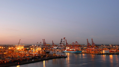 Night dock high Resolution swanson