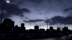 Night Downtown cityscapes calgary