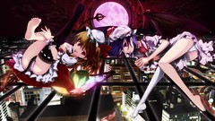 Night glass moon weapons wings dress fangs Vampires red eyes 