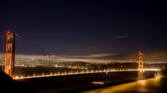 Night golden gate bridge