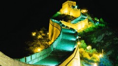 Night Great Wall of China architecture