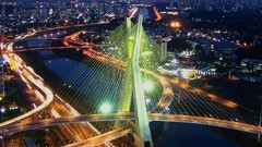 Night light Brazil cities brazilian Sao Paulo