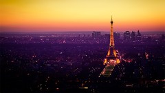 Night lights Eiffel Tower Paris tower architecture cityscapes 
