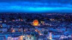 Night lights France cityscapes lyon