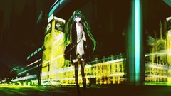 Night London Big Ben roads buildings stockings guitars skirts 