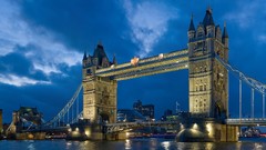 Night London tower Bridges Tower Bridge rivers cityscapes