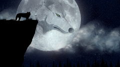 Night moon wolfs rain