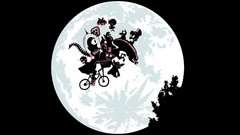 Night Movies moon predator Aliens parody cartoons Bicycles E.T.