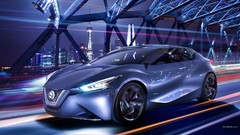 Night neon cars Nissan Shanghai Bridges headlights friend 