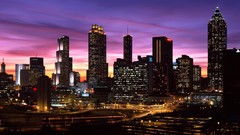 Night night city cities cityscapes atlanta