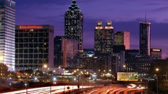 Night night city cities cityscapes atlanta