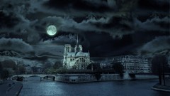 Night Paris France Notre Dame
