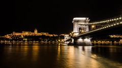 Night Parliament black background budapest hungary chain bridge 