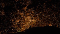 Night Portugal NASA International Space Station satellite image