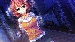 Night red Anime lavender Suzuki anime girls blue eyes short 