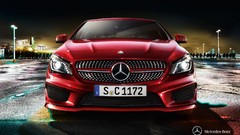 Night red cars amg cla-class red cars Mercedes CLA cla 200