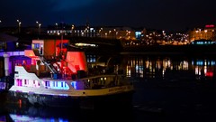 Night reflections buildings budapest cityscapes city skyline 